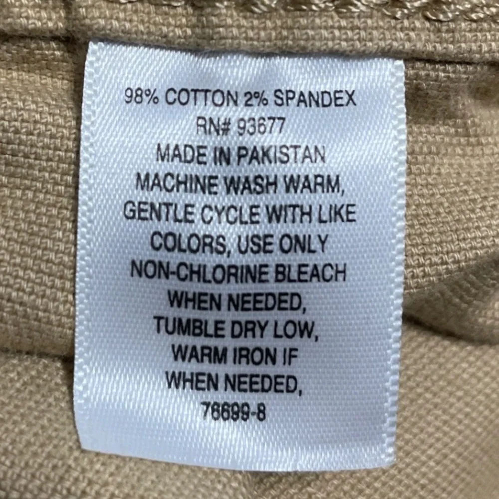 Mutual Weave‎ Mens 4XL Big Tall Tan Pull On Cargo Pants Relaxed Taper Drawstring